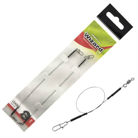 Struna WIZARD Titanium Leader 22cm, 16kg, 2 buc/plic