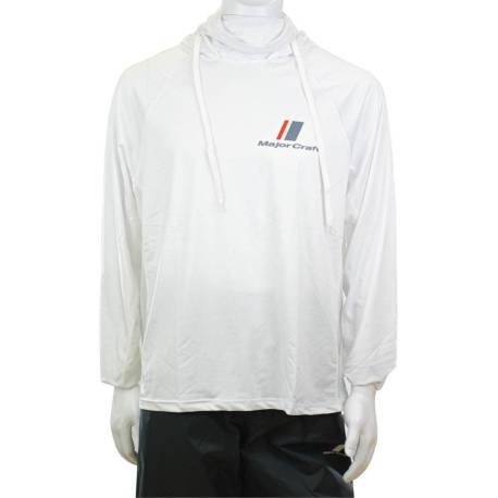 Hanorac MAJOR CRAFT UV Protection Summer Hoodie L White