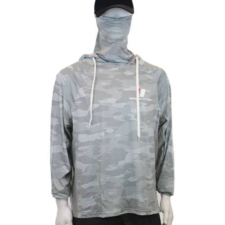 Hanorac MAJOR CRAFT UV Protection Summer Hoodie 4L Light Gray