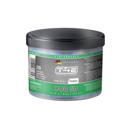 Bile de cauciuc UMAREX T4E Performance POB 50, cal. .50, 2.19 g, 270 bucati