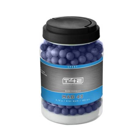 Bile albastre cu vopsea UMAREX T4E Sport MAB 43, cal. .43, 0.78 g, 500 bucati
