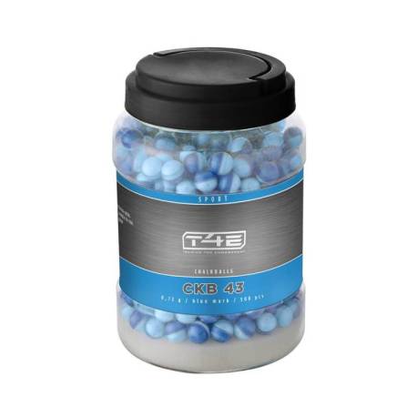 Bile cu creta albastra UMAREX T4E Sport CKB 43, cal. .43, 0.73 g, 500 bucati