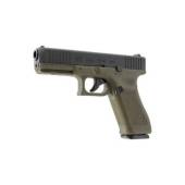 Pistol airsoft GLOCK 17 Gen5, BB 6 mm, 2 jouli, negru-verde