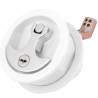 Maner cu incuietoare WHITECAP T-Handle, nylon alb/ zinc cromat