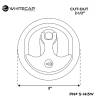 Maner cu incuietoare WHITECAP T-Handle, nylon negru/ zinc cromat
