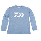 Bluza DAIWA OLD SHIRT LONG SLEEVE 30 LIGHT BLUE marimea S