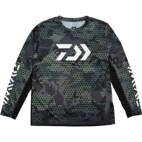 Bluza DAIWA HEX JERSEY GREEN marimea L