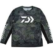 Bluza DAIWA HEX JERSEY GREEN marimea M
