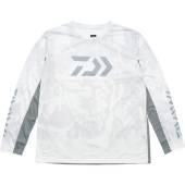 Bluza DAIWA HEX JERSEY WHITE marimea M