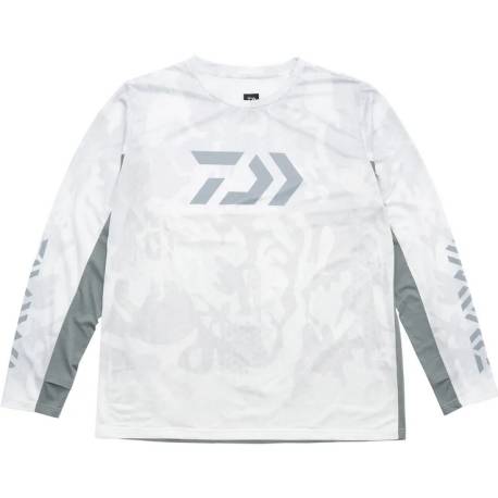 Bluza DAIWA HEX JERSEY WHITE marimea M