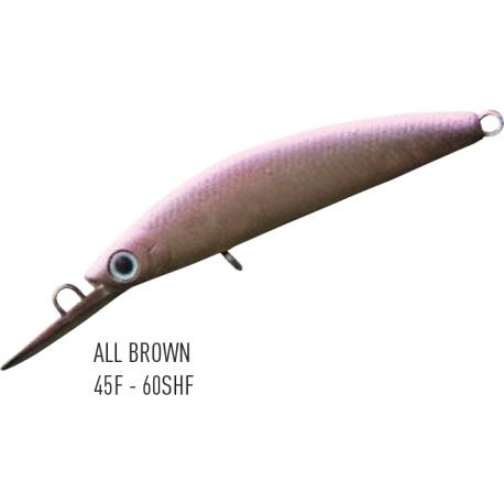 Vobler DAIWA PRESSO DOUBLECLUTCH 60SHF 6cm, 2.8g, All Brown