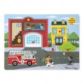 Puzzle cu sunete Brigada de pompieri Melissa&Doug