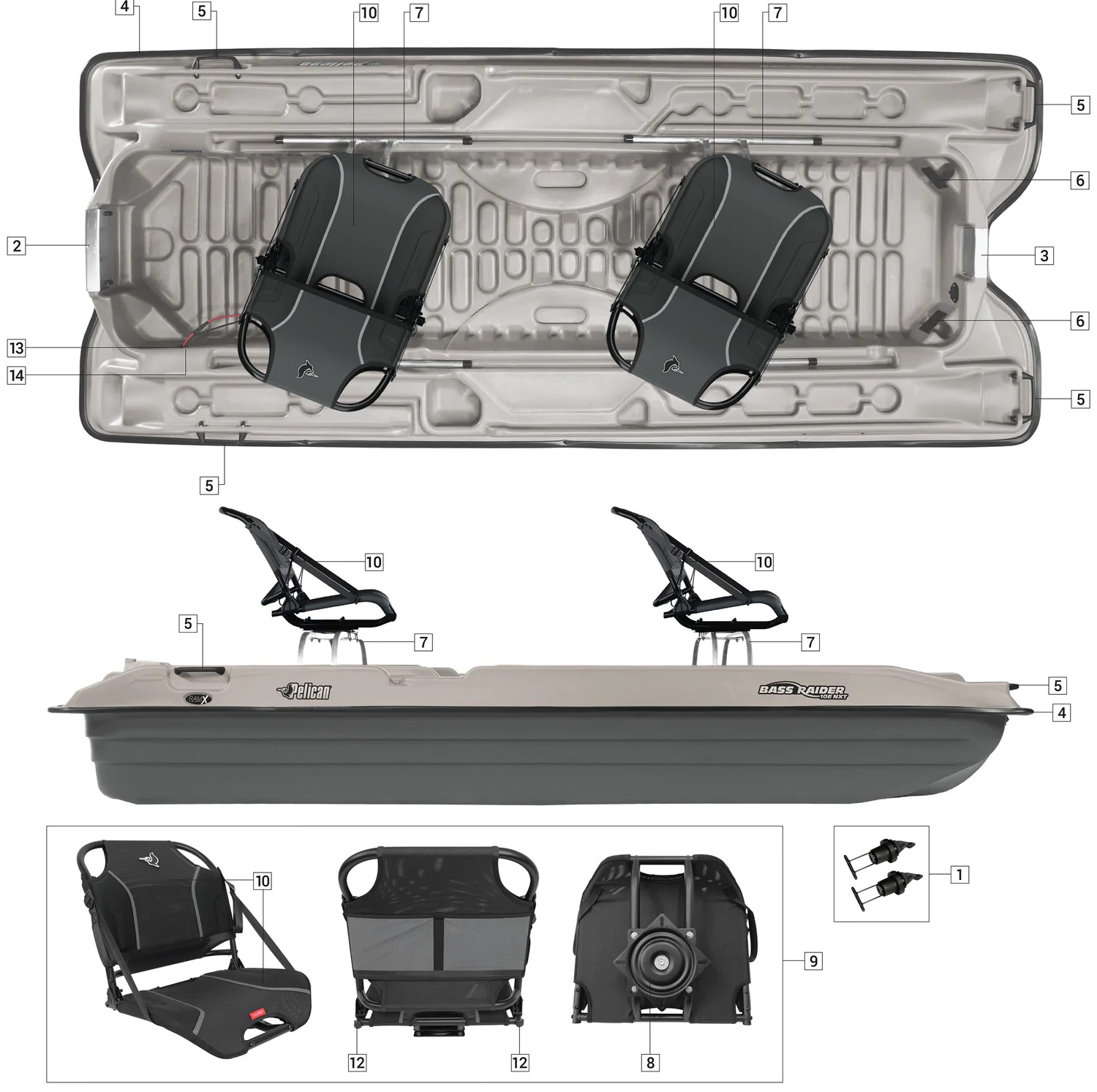 Bass Raider 10E NXT Fishing Boat, BBA10P201