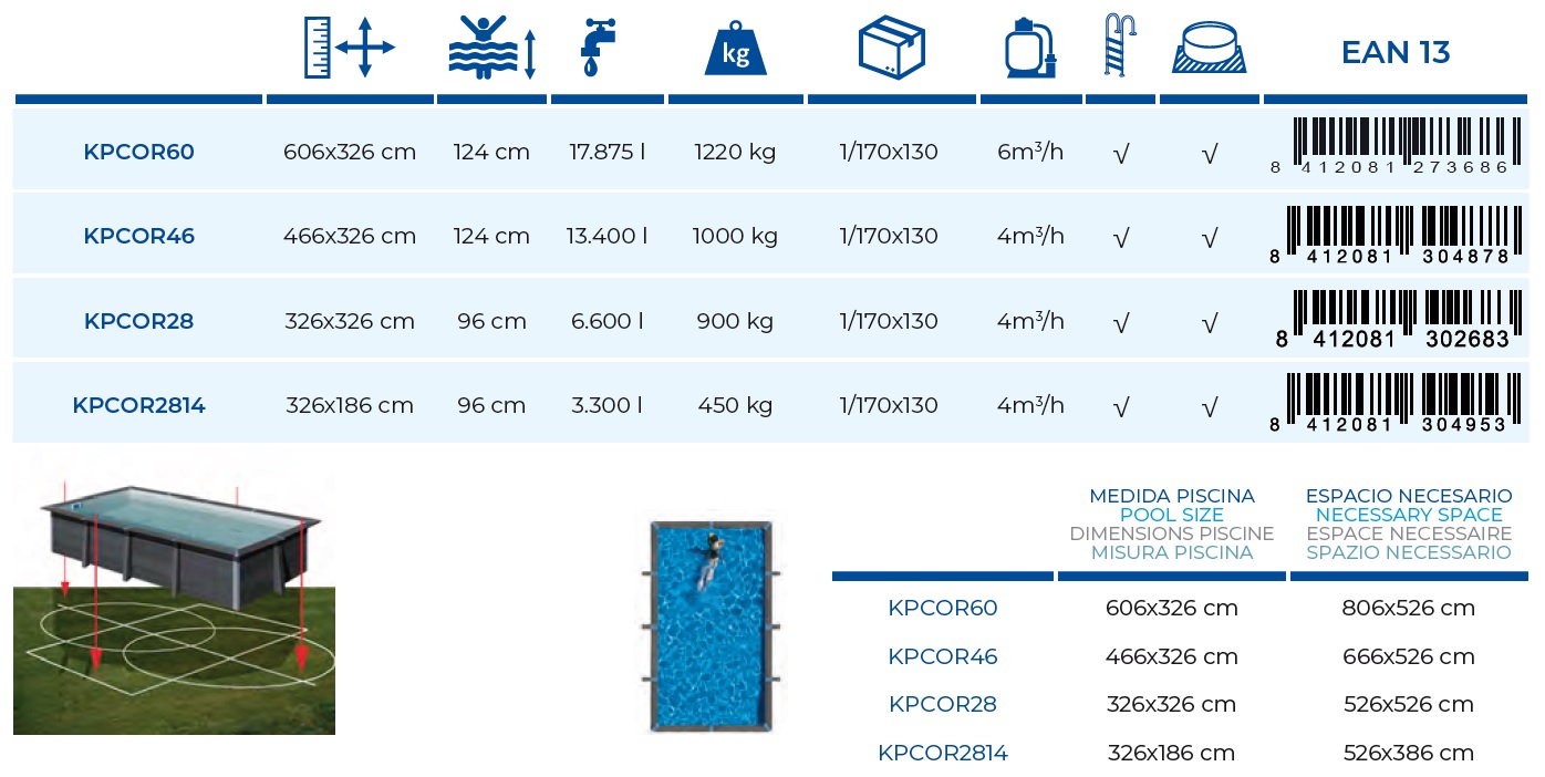 piscina compozit dreptunghiulara