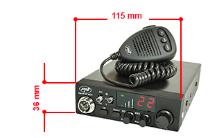 Statie radio CB PNI Escort HP 8024 ASQ dimensiuni